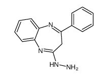 (2-phenyl-3H-1,5-benzodiazepin-4-yl)hydrazine Structure