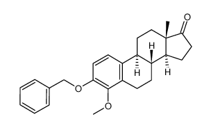 3-benzyloxy-4-methoxy-1,3,5(10)-estratrien-17-one Structure
