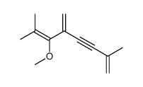 6-methoxy-2,7-dimethyl-5-methylideneocta-1,6-dien-3-yne Structure