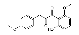 1-(2-hydroxy-6-methoxyphenyl)-3-(4-methoxyphenyl)propane-1,2-dione结构式