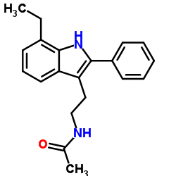 N-[2-(7-Ethyl-2-phenyl-1H-indol-3-yl)ethyl]acetamide Structure