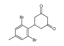 5-(2,6-dibromo-4-methylphenyl)cyclohexane-1,3-dione Structure