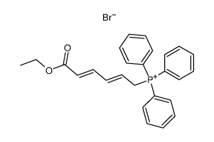 5-ethoxycarbonylpenta-2E,4E-dienyltriphenylphosphonium bromide Structure