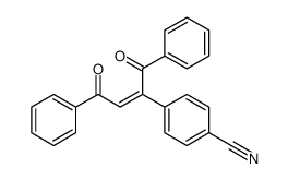 4-(1,4-dioxo-1,4-diphenylbut-2-en-2-yl)benzonitrile结构式