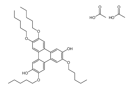 acetic acid,3,6,10,11-tetrapentoxytriphenylene-2,7-diol Structure