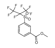 3-(Heptafluoropropane-2-sulfonyl)-benzoic acid methyl ester Structure