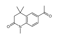 6-acetyl-1,4,4-trimethyl-3H-quinolin-2-one结构式