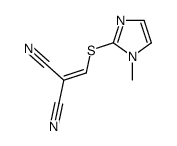 2-[(1-methylimidazol-2-yl)sulfanylmethylidene]propanedinitrile结构式