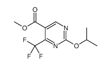 5-Pyrimidinecarboxylic acid, 2-(1-methylethoxy)-4-(trifluoromethyl)-, methyl ester Structure
