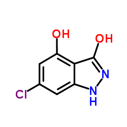 6-Chloro-4-hydroxy-1,2-dihydro-3H-indazol-3-one structure