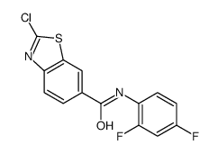 2-Chloro-N-(2,4-difluorophenyl)-1,3-benzothiazole-6-carboxamide Structure