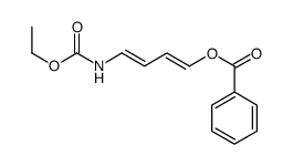 4-(ethoxycarbonylamino)buta-1,3-dienyl benzoate Structure