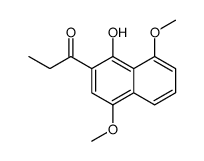 1-(1-hydroxy-4,8-dimethoxynaphthalen-2-yl)propan-1-one结构式