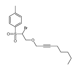 1-(1-bromo-2-oct-2-ynoxyethyl)sulfonyl-4-methylbenzene结构式
