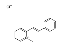 1-methyl-2-(2-phenylethenyl)pyridin-1-ium,chloride结构式