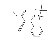 ethyl 2-diazo-3-(dimethyl(tert-butyl)siloxy)-3-phenylpropanoate Structure