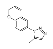 5-methyl-1-(4-prop-2-enoxyphenyl)triazole Structure
