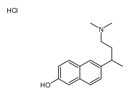 6-[4-(dimethylamino)butan-2-yl]naphthalen-2-ol,hydrochloride Structure