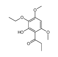 1-(3-ethoxy-2-hydroxy-4,6-dimethoxyphenyl)propan-1-one Structure