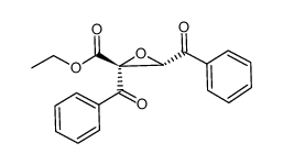 (2R,3S)-2,3-Dibenzoyl-oxirane-2-carboxylic acid ethyl ester结构式