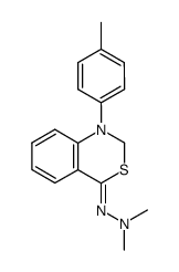 4-(2,2-dimethylhydrazono)-1-(p-tolyl)-1,4-dihydro-2H-benzo[d][1,3]thiazine Structure