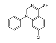 7-chloro-1-phenyl-2,3-dihydroquinazoline-4-thione结构式