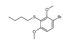 (3-bromo-2,6-dimethoxyphenyl)(butyl)sulfane结构式