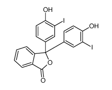 3,3-bis(4-hydroxy-3-iodophenyl)-2-benzofuran-1-one结构式