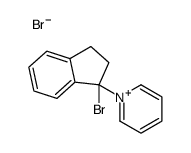 1-(1-bromo-2,3-dihydroinden-1-yl)pyridin-1-ium,bromide Structure