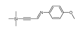 N-(4-methoxyphenyl)-3-trimethylsilylprop-2-yn-1-imine结构式