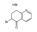 6-bromo-7,8-dihydro-5(6H)-quinoline trihydrobromide Structure