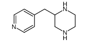 2-(4-吡啶甲基)哌嗪结构式