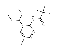 N-[4-(1-ethyl-propyl)-6-methyl-pyridazin-3-yl]-2,2-dimethyl-propionamide结构式