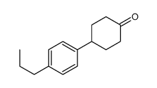 4-(4-propylphenyl)cyclohexan-1-one Structure