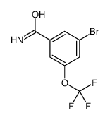 3-Bromo-5-(trifluoromethoxy)benzamide结构式