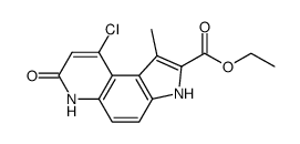 9-Chloro-1-methyl-7-oxo-6,7-dihydro-3H-pyrrolo[3,2-f]quinoline-2-carboxylic acid ethyl ester Structure