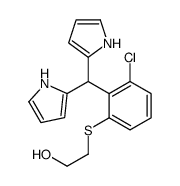 2-[2-[bis(1H-pyrrol-2-yl)methyl]-3-chlorophenyl]sulfanylethanol结构式