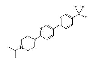 1-propan-2-yl-4-[5-[4-(trifluoromethyl)phenyl]pyridin-2-yl]piperazine Structure