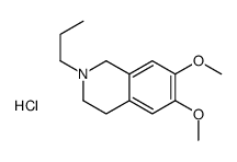6,7-dimethoxy-2-propyl-1,2,3,4-tetrahydroisoquinolin-2-ium,chloride Structure