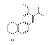 1,2,3,4-Tetrahydro-6-methoxy-7-isopropylphenanthren-1-one Structure