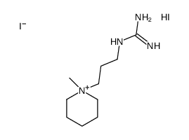 2-[3-(1-methylpiperidin-1-ium-1-yl)propyl]guanidine,iodide,hydroiodide结构式