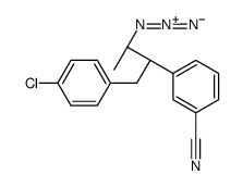 3-[(2S,3S)-3-azido-1-(4-chlorophenyl)butan-2-yl]benzonitrile结构式