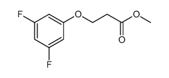 Propanoic acid, 3-(3,5-difluorophenoxy)-, methyl ester结构式