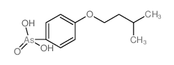 Benzenearsonic acid,p-(isopentyloxy)- (7CI) structure