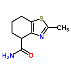 2-Methyl-4,5,6,7-tetrahydro-1,3-benzothiazole-4-carboxamide结构式