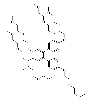 2,3,6,7,10,11-hexakis[2-(2-methoxyethoxy)ethoxy]triphenylene结构式