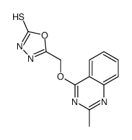 5-[(2-methylquinazolin-4-yl)oxymethyl]-3H-1,3,4-oxadiazole-2-thione Structure