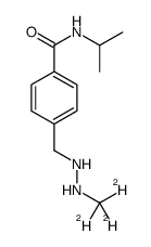 N-propan-2-yl-4-[[2-(trideuteriomethyl)hydrazinyl]methyl]benzamide Structure