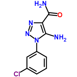 5-Amino-1-(3-chlorophenyl)-1H-1,2,3-triazole-4-carboxamide Structure