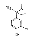 2-(3,4-dihydroxyphenyl)-2,2-dimethoxyacetonitrile结构式
